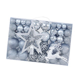 102Pcs Christmas Ball Ornaments Shatterproof for Thanksgiving Wreath Wedding Silver