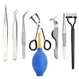 Maxbell Maxbell Professional Eyelash Grafting Extension Tool Eyelash Curler Tweezer Set
