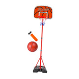 Maxbell Kids Basketball Hoop and Ball Set with Air Pump for Backyard Playing Outdoor 210cm