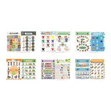 Maxbell 12x Educational Posters Wall Decor Kindergarten for Nursery Preschool School