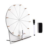 Maxbell Rotating Wheel for Prizes Erasable Roulette Wheel for Club Store Supermarket White