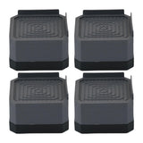 Maxbell 4 Pieces Anti Vibration Pads Square Furniture Leg Risers for Table Chair Bed 1 layer Gray