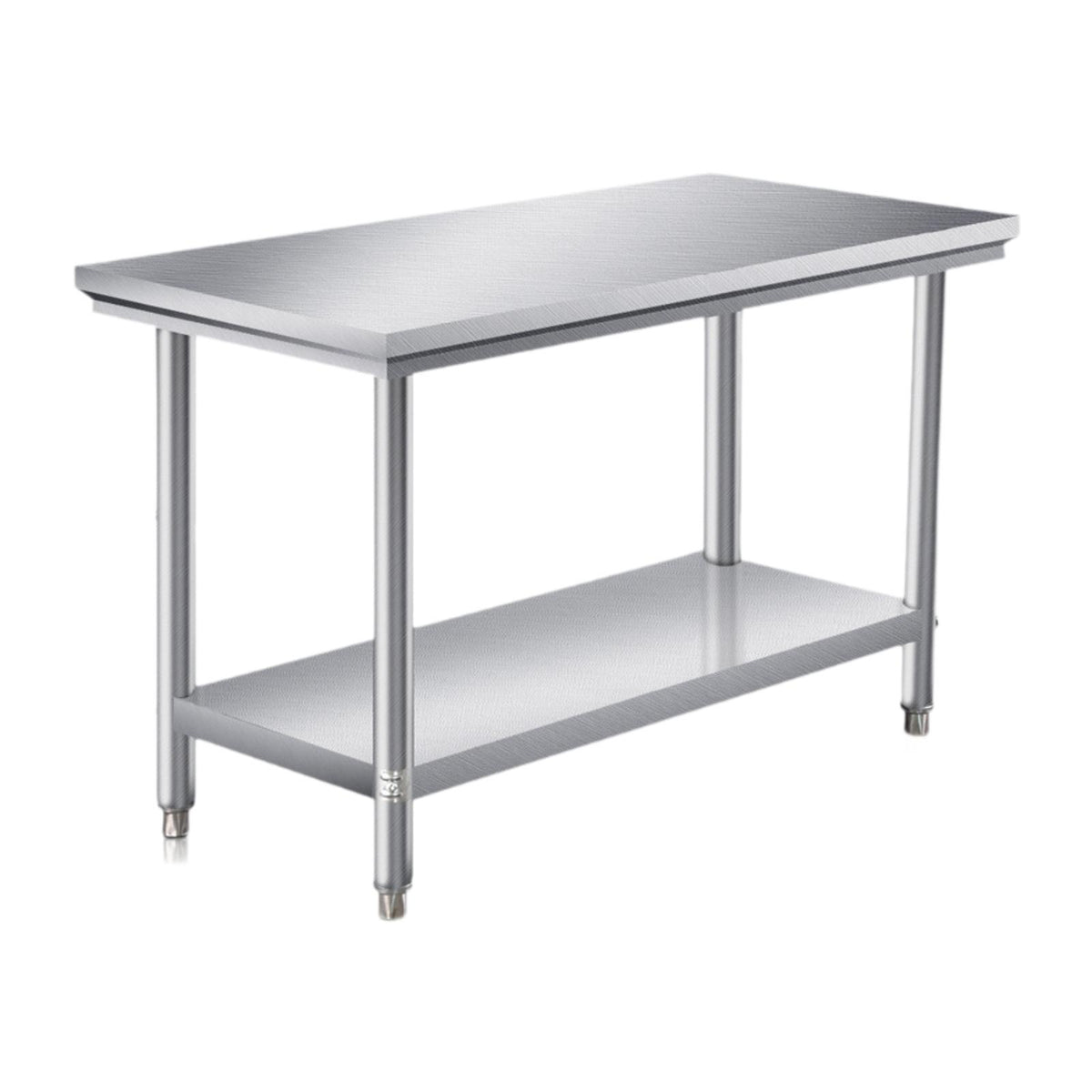 Maxbell Stainless Steel Table for Prep & Work Commercial Kitchen Table for Warehouse 120cmx40cmx80cm