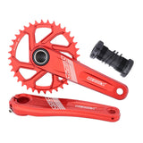 Maxbell Maxbell Bike Chainring Crankset Chainring 170mm Crankarm Sprocket Crank  36T red
