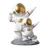 Maxbell Maxbell Astronaut Figurines Spaceman Statue Collectible Kids Gift Desktop Decoration 13.5x18.5CM