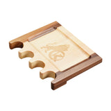 Maxbell Pool Cue Holder for Table Wood Cue Stick Claw Rack for Club Game Room Sports