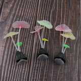 Maxbell Maxbell Silicone Lotus Leaf Mushroom for Aquarium Fish Tank Decoration A