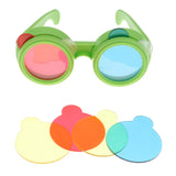 Maxbell 2 set Trichromatic Glasses Optical Science Experiment Physics Education Toy
