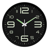Maxbell Glow in The Dark Wall Clock 25cm Timepiece for Office Living Room Home Decor Style B