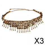 Maxbell 3xFashion Belly dance Chain Belly Jewelry Hollow Halloween Costume Outfit