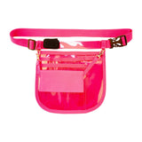 Maxbell Nurse Fanny Pack Apron Hip Bag for Pet Grooming Multi Compartments Waist Bag Rose Red