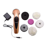 Maxbell Electric Shoe Scrubber Electric Shoe Polisher Brush for Sneaker Sofa Leather Gold