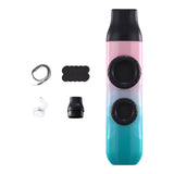 Maxbell Kazoo Flute Double Hole Musical Toy for Backpacking Adventures Hikes Travels cyan pink