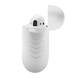 Maxbell Silicone Cover Charger Skin Cases Wireless Headphones Protector Shockproof for AirPods White - Aladdin Shoppers