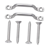 Pad Eye Kit with Screws Marine Hardware Fittings Spare Parts Stainless Steel 2 Piece