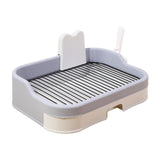 Maxbell Pet Dog Toilet Portable Dog Potty Pan Reusable Anti Splashing Dog Potty Tray Light Gray