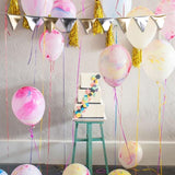 Maxbell Cotton Flags Banner Hanging Pennant Birthday Party Hollowen Garden Decor G - Aladdin Shoppers