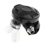 Maxbell Scuba Diving Regulator Water Sports Reliable Transparent Silicone Mouthpiece Black
