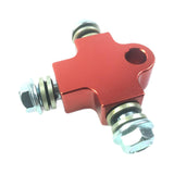 Maxbell Brake Oil Hose Pipe Three Way Connector Front Double Disc Conversion Set Red
