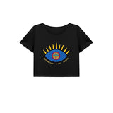 Maxbell Maxbell Women's Crop Soft Crew Neck Shirt for Shopping Travel Backpacking L