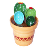 Maxbell 2x Creative Cactus Measuring Spoons in Flower Pot for Food Kitchen Gifts