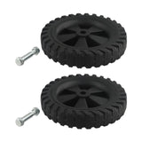 Maxbell 2x Air Compressor Casters Black Easy Installation Mute Air Compressor Wheels