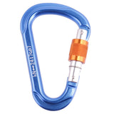 Maxbell Maxbell 24KN Screw Locking Carabiner For Mountaineering Rock Climbing - Blue