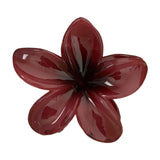 Maxbell Flower Shape Hair Claw Clip Nonslip Hair Clip for Women   Red