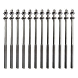 Maxbell 12 Pieces Drum Screw Metal Percussion Instrument Parts Drum Kit Short Screws S