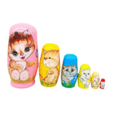 Russian Matryoshka Dolls Art Crafts Wood Statue for Christmas Office Cabinet