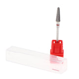 Maxbell Maxbell Tungsten Steel Polishing Head Nail Drill Bit forElectric Nail Machine Red