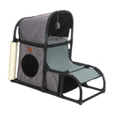 Mult Functional Cat Condo Climbing Frame Ball Indoor Cats Grind Claws Gray - Aladdin Shoppers