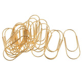 Maxbell 20 Pcs 50mm Metal Paper Clips School Office Stationery Supplies Gold