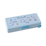 Maxbell Trolley Suitcase Pencil Case Holder Double Layered for Children Bedroom Home Blue