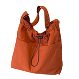 Maxbell Women Shoulder Bag Female Trendy Women Tote Bag for Travel Outdoor Colleague Orange Red