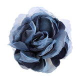 Maxbell Flower Brooch 8cm Fashion Rose Brooch for Party Wedding Clothing Accessories Navy