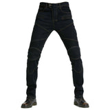 Motorcycle Pants, Certified Riding Jeans, Windproof, Men & Women, All Seasons Black L