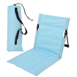 Maxbell Outdoor Beach Lounger Compact Foldable Beach Mat for Hiking Barbecue Fishing Light Blue