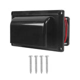 Maxbell 12V RV Side Vent Fan Premium Air Vent Ventilation Fan for Yacht Trailer Boat Black