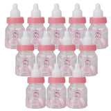 Maxbell Maxbell 12pcs Small Plastic Bottles for Baby Shower Party Favours Kids Gift Bag Fillers Candy Filling Bottles Pink