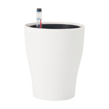 Maxbell Self Watering Planter Sturdy Planting Pot Flower Pot for House Plant Flowers White
