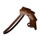 Maxbell Medieval Shoulder Armor Adjustable Strap Role Play Party Costume Accessories Brown
