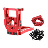 Maxbell RC Car Motor Mount Seat Sturdy Motor Fixing Mount for Truck Crawler Supplies Red