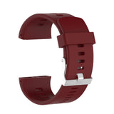 Maxbell 2xSilicone Wrist Band Replacement Strap for Polar V800 GPS Sport Watch DarkRed
