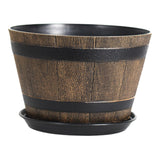 Maxbell Flower Pot Rustic Ornament Decorative Plant Container for Office Table Patio XL