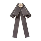 Maxbell Bow Tie for Women Ladies Pre Tied Bowtie for DIY Costume Accessories Working Gray