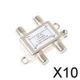 Maxbell 10x3 Way Splitter Satellite Antenna TV 5-2400MHz Coax Cable HDTV Satellite