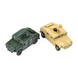 Maxbell 2 Pieces Simulation 1/72 Vehicle Model Kits for Micro Landscape Party Favors missile launch car