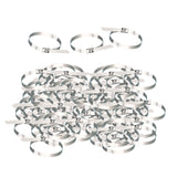 Maxbell Maxbell 100Pcs Metal Zip Ties 304 Stainless Steel for Farms Outdoor Binding Vehicles Length 250mm