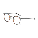 Maxbell Maxbell Glasses Frame Separate Lens Rings Trendy Portable Practical Eyeglasses Frame Tortoiseshell